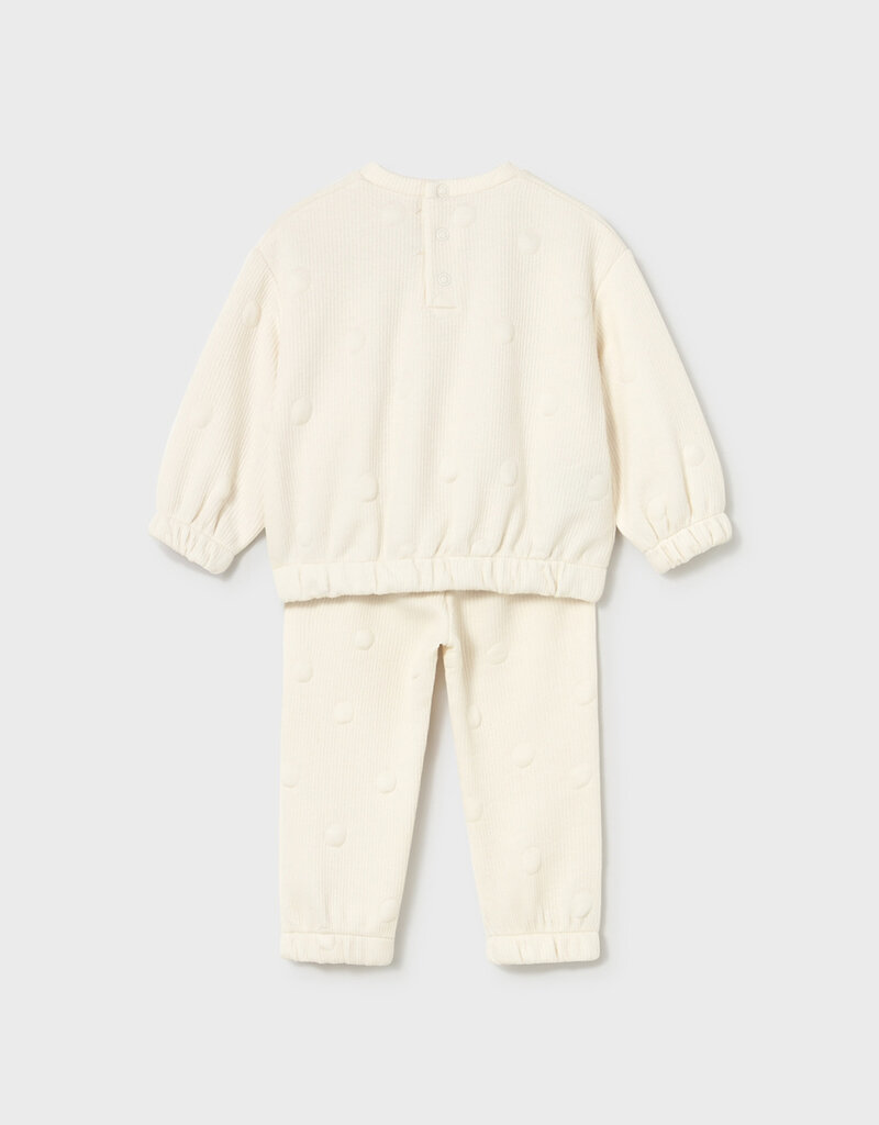 Mayoral Girls Cream Track Suit
