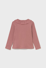 Mayoral L/S Ruffle Polo Terracotta