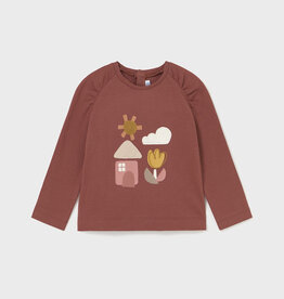 Mayoral L/S Terracotta Print Shirt
