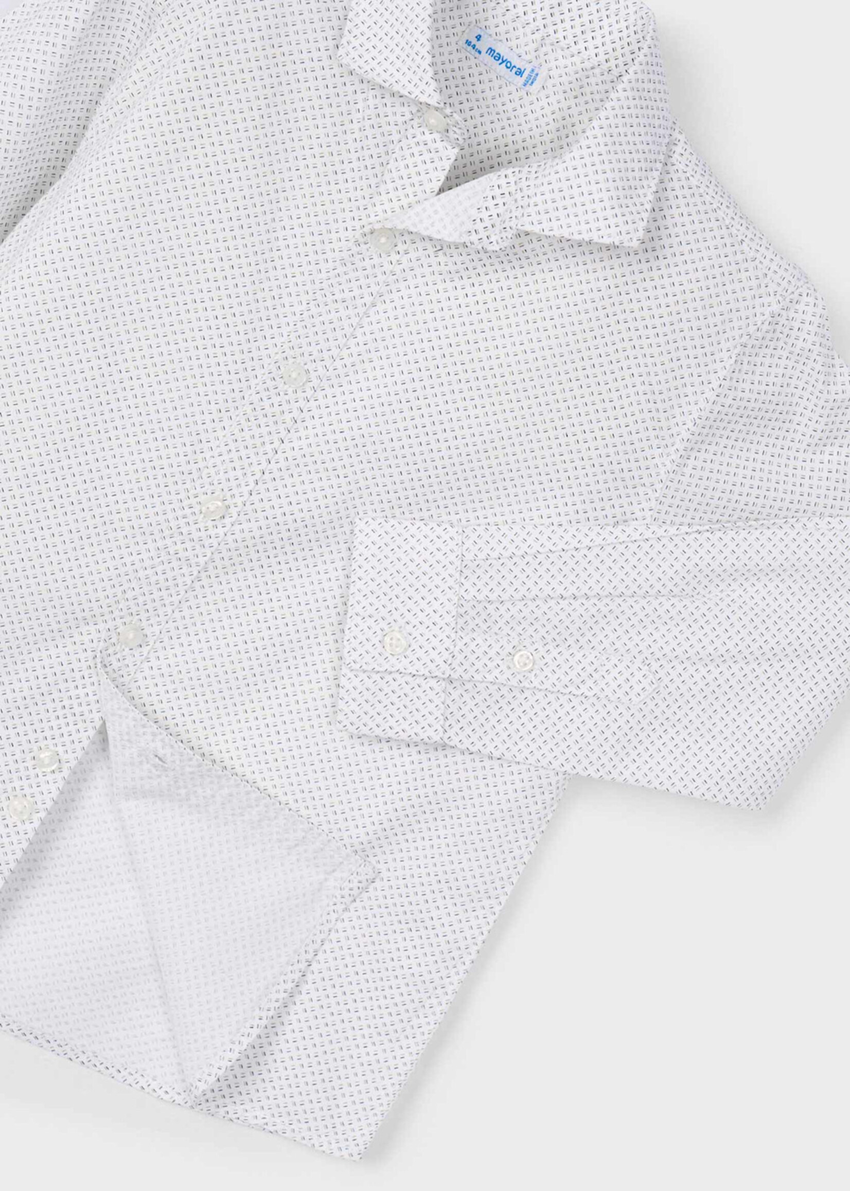 Mayoral L/S Buttondown White Shirt