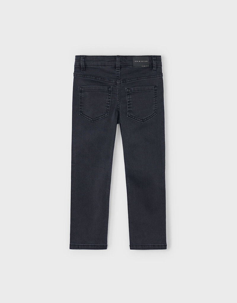 Mayoral Boys Basic Slim Jeans Black