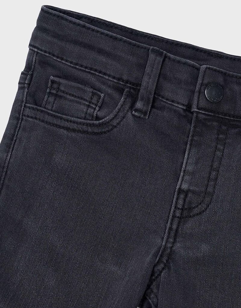 Mayoral Boys Basic Slim Jeans Black