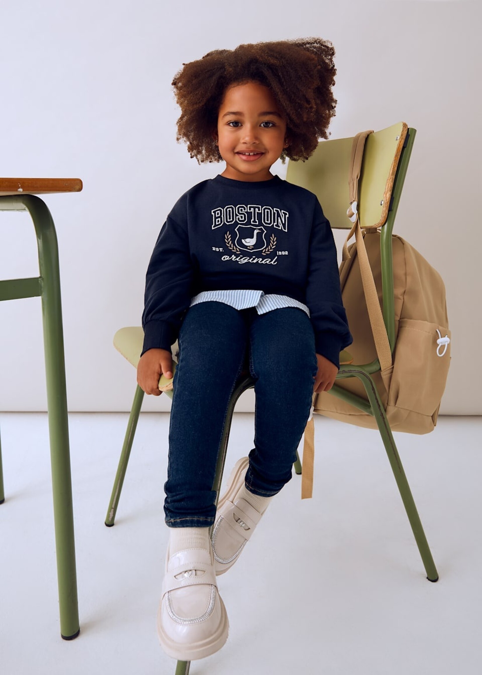 Mayoral Girls Denim Pants Super Dark