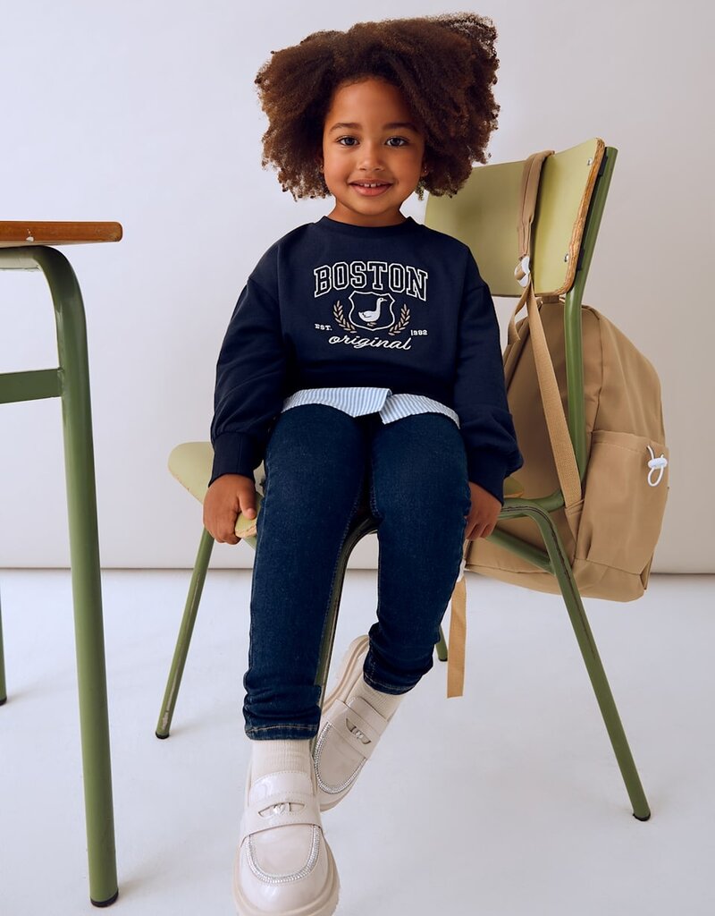 Mayoral Girls Denim Pants Super Dark