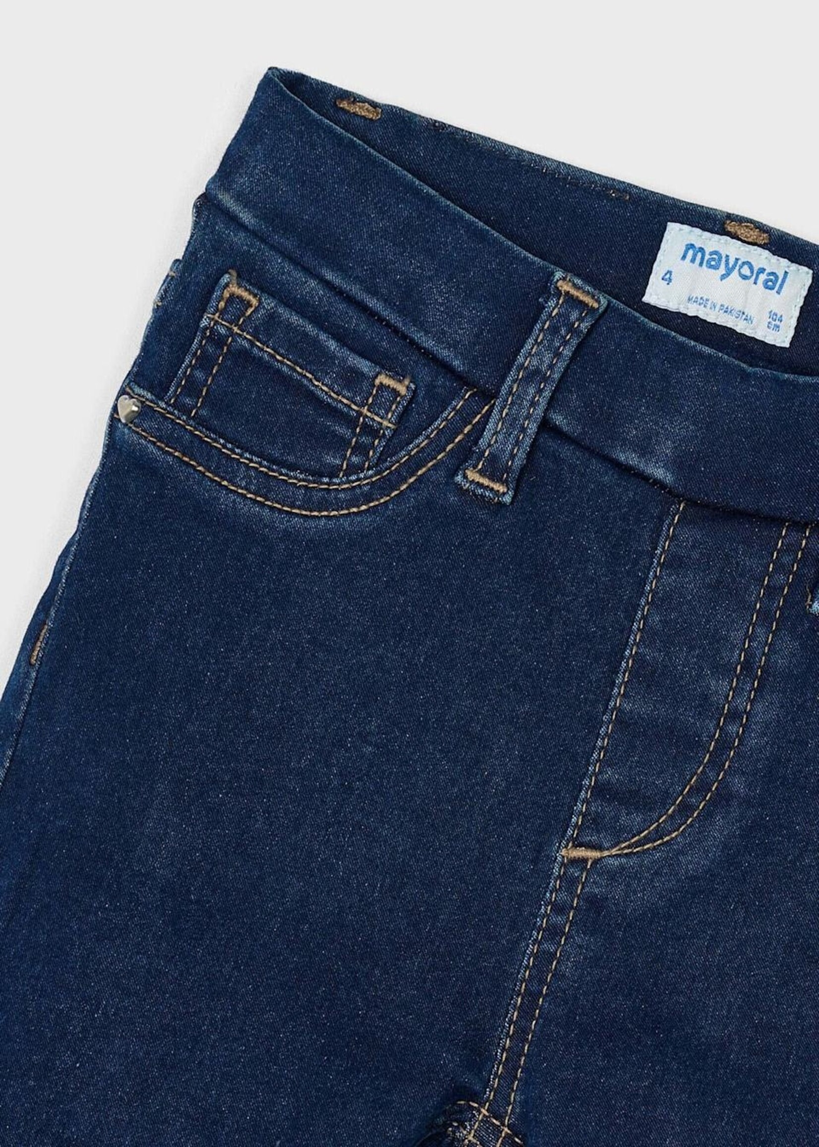 Mayoral Girls Denim Pants Super Dark