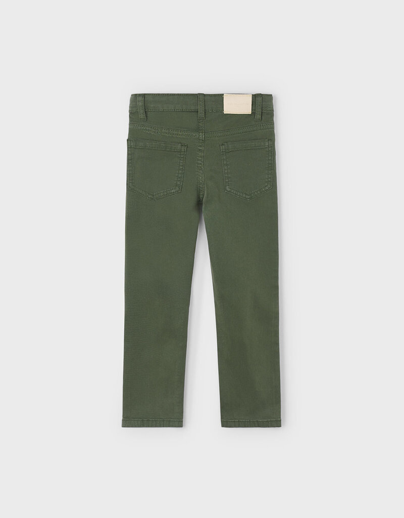 Mayoral 5 Pocket Slim Fit Basic Pant Olive