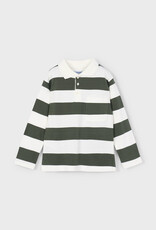 Mayoral L/S Stripe Polo Olive