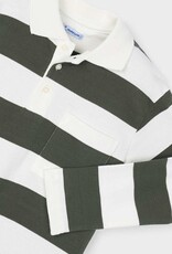 Mayoral L/S Stripe Polo Olive