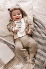 Mayoral Tan 3pc Pant Set Raccoon Print