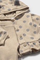 Mayoral Tan 3pc Pant Set Raccoon Print