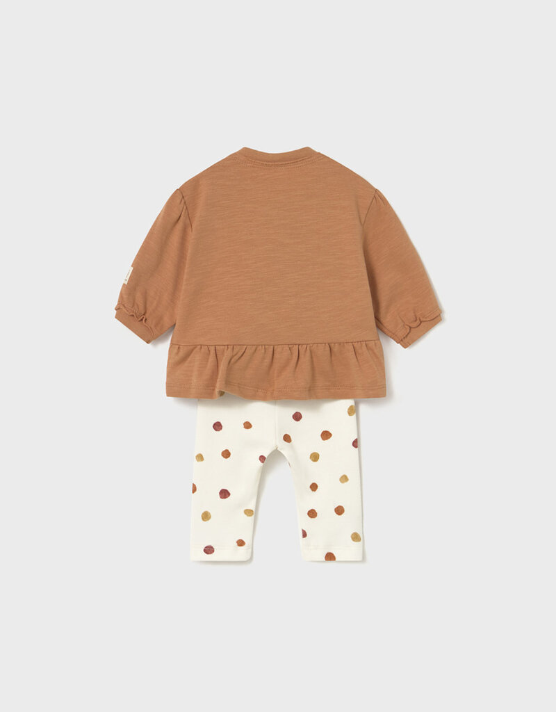 Mayoral L/S Top w/Snail Applique 2pc Set