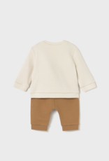 Mayoral Tan Tee/Pant Set Snail Emb