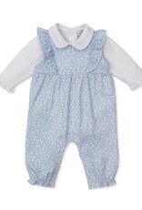 Kissy Kissy Fall in Bloom Overall  Set Lt Blue