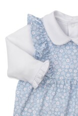 Kissy Kissy Fall in Bloom Overall  Set Lt Blue