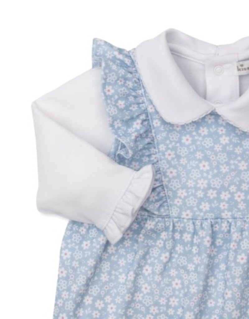 Kissy Kissy Fall in Bloom Overall  Set Lt Blue