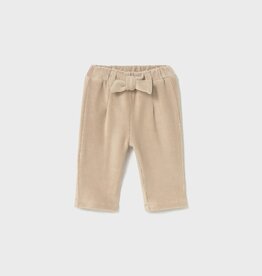 Mayoral Tan Knit Ribbed Pants