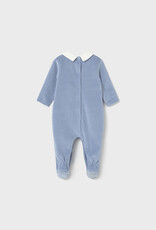 Mayoral Velour Cloud Blue Footie