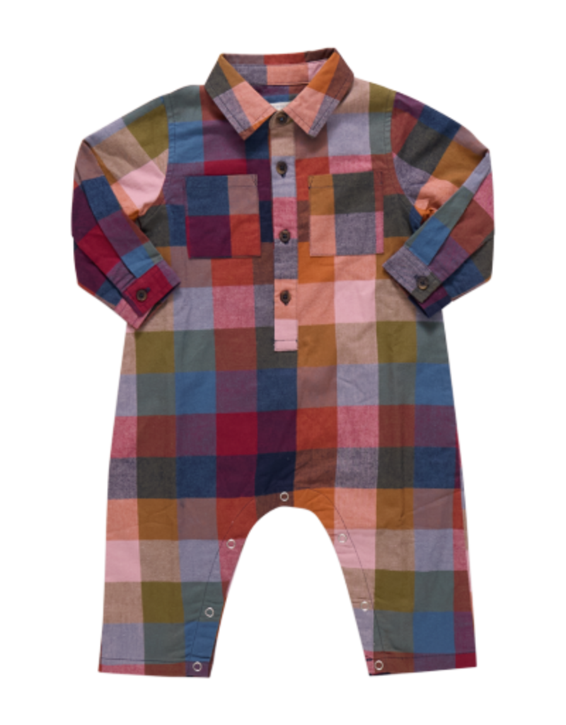 Pink Chicken baby boys easton jumper - harvest check