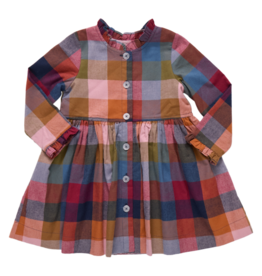 Pink Chicken SALE autumn dress harvest check