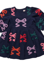 Pink Chicken brooke dress multi bow applique