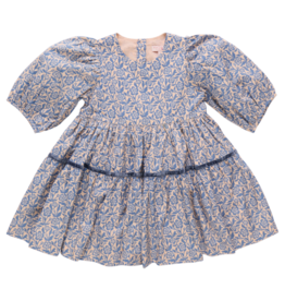 Pink Chicken maribelle dress blue climbing floral