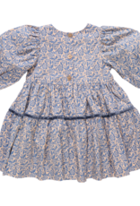 Pink Chicken maribelle dress blue climbing floral