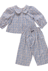 Pink Chicken baby girls dawson 2-pc set blue climbing floral