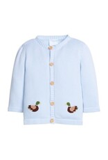 Little English Crochet Cardigan Mallard Lt Blue