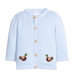 Little English Crochet Cardigan Mallard Lt Blue