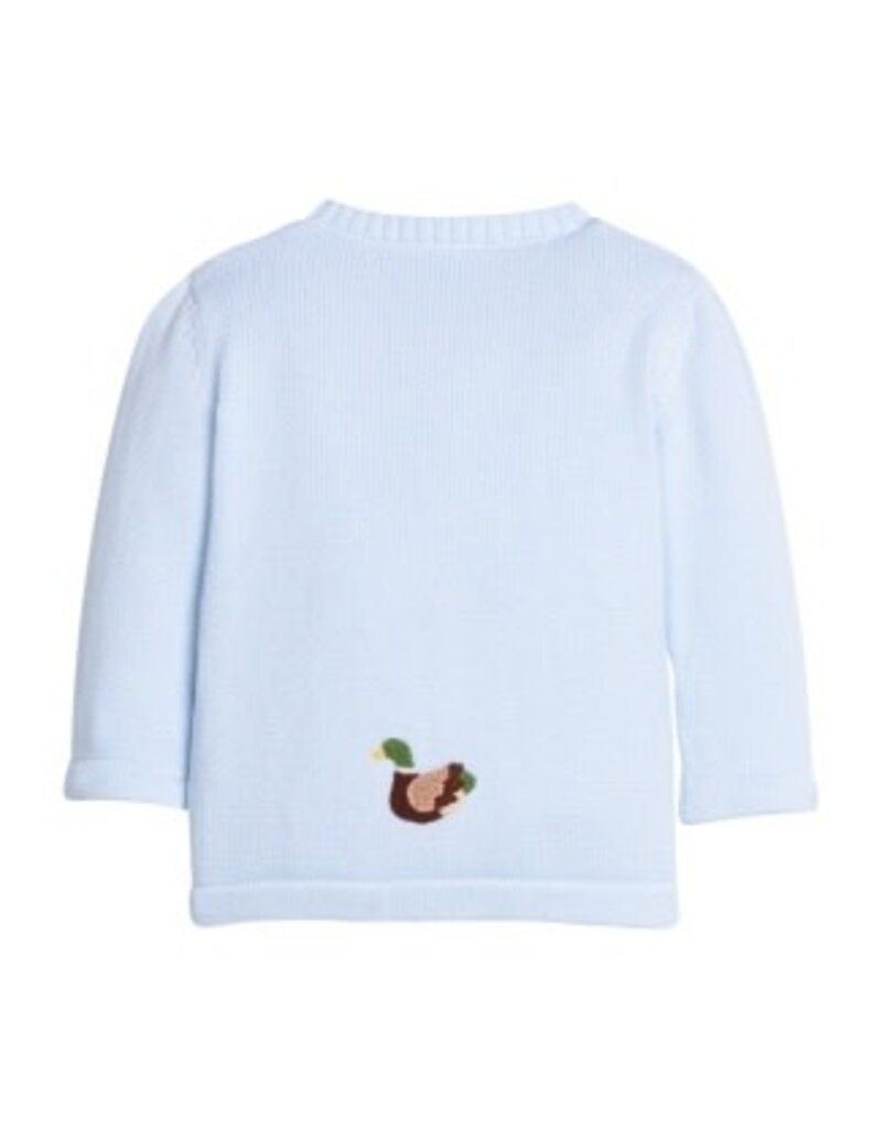 Little English Crochet Cardigan Mallard Lt Blue