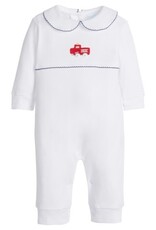 Little English Crochet Playsuit Fire Truck