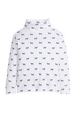 Little English Printed Turtleneck Navy Labs