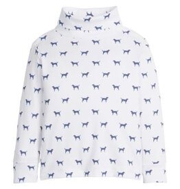 Little English Printed Turtleneck Navy Labs