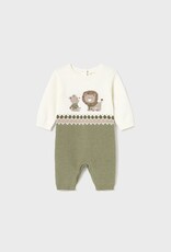 Mayoral Tricot Sage/Cream Romper