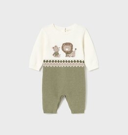 Mayoral Tricot Sage/Cream Romper