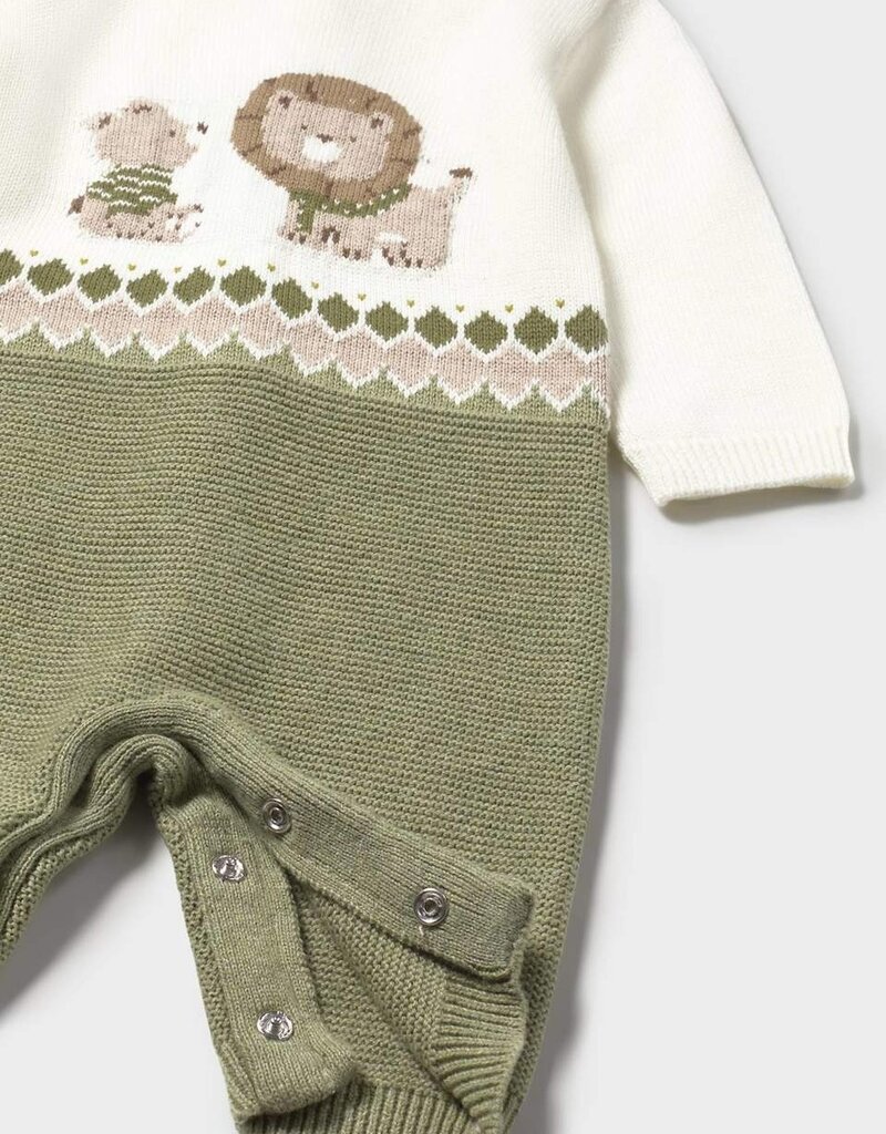 Mayoral Tricot Sage/Cream Romper