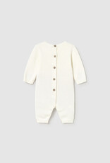 Mayoral Tricot Tan/Cream Romper