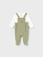Mayoral Green 2pc Overall Footie