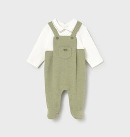Mayoral Green 2pc Overall Footie