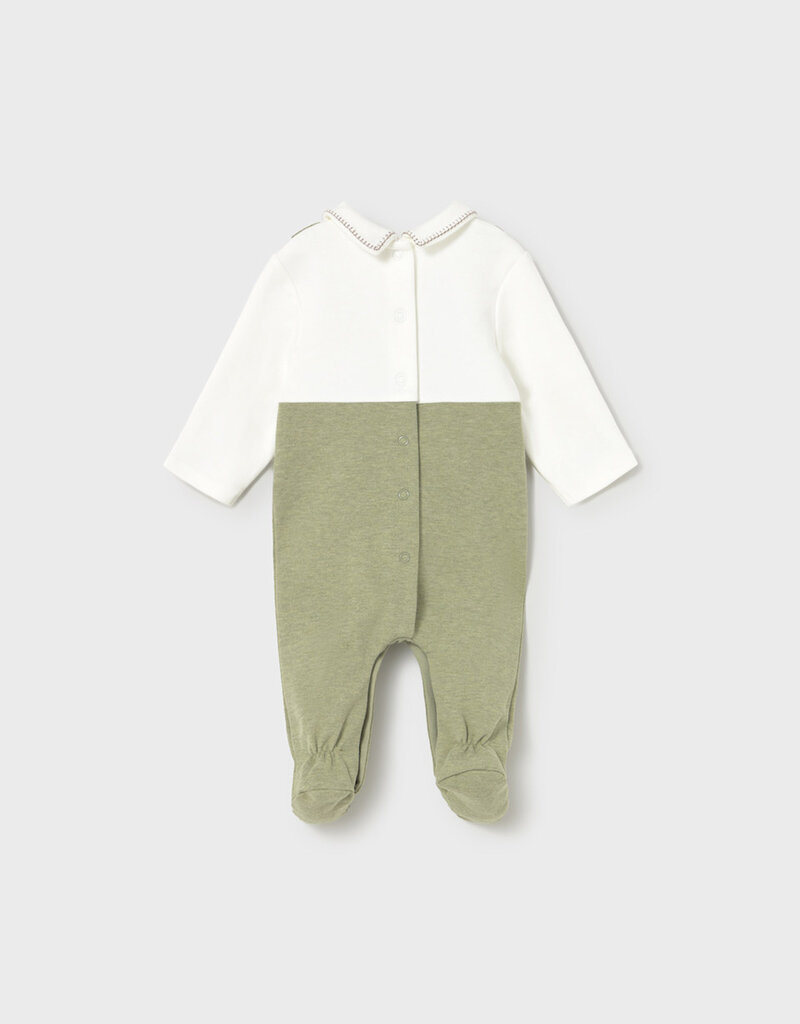 Mayoral Green 2pc Overall Footie