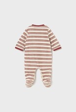 Mayoral Velour Cayena Stripe Footie
