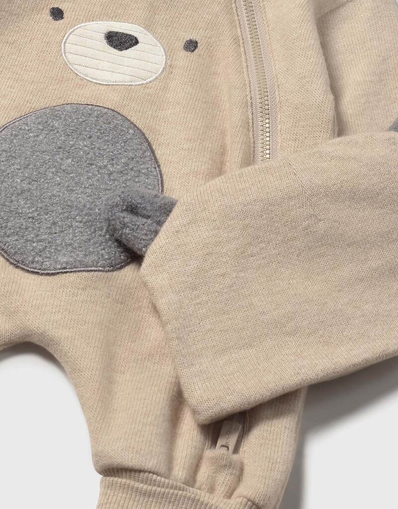 Mayoral Tan Romper Animal Theme w/Hat