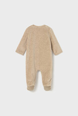 Mayoral Racoon Applique Footie Tan