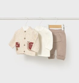 Mayoral Snail Sweater 3pc Pant Set