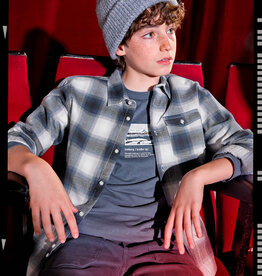 Mayoral L/S Gray Plaid Shirt