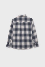 Mayoral L/S Gray Plaid Shirt
