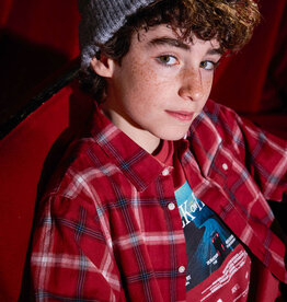 Mayoral L/S Blackberry Plaid Shirt