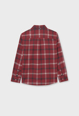 Mayoral L/S Blackberry Plaid Shirt