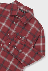 Mayoral L/S Blackberry Plaid Shirt