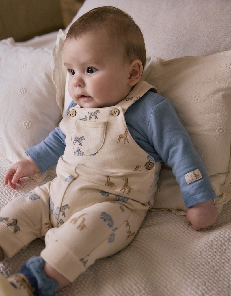 Mayoral Safari Print Knit Overall Set